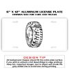 6 X 12 Full Size Aluminum License Plate for Cars and Trucks  Thumbnail