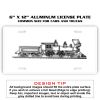 6 X 12 Full Size Aluminum License Plate for Cars and Trucks  Thumbnail