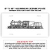 6 X 12 Full Size Aluminum License Plate for Cars and Trucks  Thumbnail