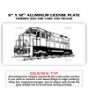 6 X 12 Full Size Aluminum License Plate for Cars and Trucks  Thumbnail