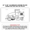 6 X 12 Full Size Aluminum License Plate for Cars and Trucks  Thumbnail