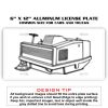 6 X 12 Full Size Aluminum License Plate for Cars and Trucks  Thumbnail