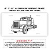 6 X 12 Full Size Aluminum License Plate for Cars and Trucks  Thumbnail