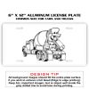 6 X 12 Full Size Aluminum License Plate for Cars and Trucks  Thumbnail