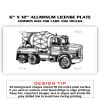 6 X 12 Full Size Aluminum License Plate for Cars and Trucks  Thumbnail