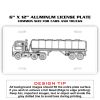 6 X 12 Full Size Aluminum License Plate for Cars and Trucks  Thumbnail