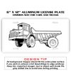 6 X 12 Full Size Aluminum License Plate for Cars and Trucks  Thumbnail