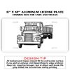 6 X 12 Full Size Aluminum License Plate for Cars and Trucks  Thumbnail