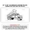 6 X 12 Full Size Aluminum License Plate for Cars and Trucks  Thumbnail