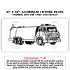6 X 12 Full Size Aluminum License Plate for Cars and Trucks  Thumbnail