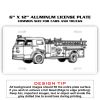 6 X 12 Full Size Aluminum License Plate for Cars and Trucks  Thumbnail