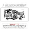 6 X 12 Full Size Aluminum License Plate for Cars and Trucks  Thumbnail