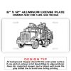 6 X 12 Full Size Aluminum License Plate for Cars and Trucks  Thumbnail