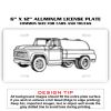 6 X 12 Full Size Aluminum License Plate for Cars and Trucks  Thumbnail
