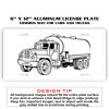 6 X 12 Full Size Aluminum License Plate for Cars and Trucks  Thumbnail