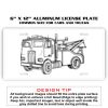 6 X 12 Full Size Aluminum License Plate for Cars and Trucks  Thumbnail