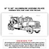 6 X 12 Full Size Aluminum License Plate for Cars and Trucks  Thumbnail