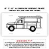 6 X 12 Full Size Aluminum License Plate for Cars and Trucks  Thumbnail