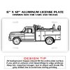 6 X 12 Full Size Aluminum License Plate for Cars and Trucks  Thumbnail