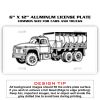 6 X 12 Full Size Aluminum License Plate for Cars and Trucks  Thumbnail