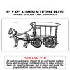 6 X 12 Full Size Aluminum License Plate for Cars and Trucks  Thumbnail