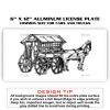 6 X 12 Full Size Aluminum License Plate for Cars and Trucks  Thumbnail