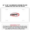 6 X 12 Full Size Aluminum License Plate for Cars and Trucks  Thumbnail