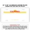 6 X 12 Full Size Aluminum License Plate for Cars and Trucks  Thumbnail