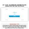 6 X 12 Full Size Aluminum License Plate for Cars and Trucks  Thumbnail