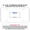 6 X 12 Full Size Aluminum License Plate for Cars and Trucks  Thumbnail