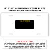 6 X 12 Full Size Aluminum License Plate for Cars and Trucks  Thumbnail