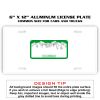 6 X 12 Full Size Aluminum License Plate for Cars and Trucks  Thumbnail