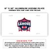 6 X 12 Full Size Aluminum License Plate for Cars and Trucks  Thumbnail
