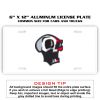 6 X 12 Full Size Aluminum License Plate for Cars and Trucks  Thumbnail