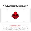 6 X 12 Full Size Aluminum License Plate for Cars and Trucks  Thumbnail
