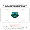 6 X 12 Full Size Aluminum License Plate for Cars and Trucks  Thumbnail