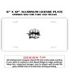 6 X 12 Full Size Aluminum License Plate for Cars and Trucks  Thumbnail