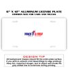 6 X 12 Full Size Aluminum License Plate for Cars and Trucks  Thumbnail