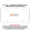 6 X 12 Full Size Aluminum License Plate for Cars and Trucks  Thumbnail