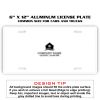 6 X 12 Full Size Aluminum License Plate for Cars and Trucks  Thumbnail