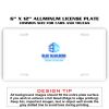 6 X 12 Full Size Aluminum License Plate for Cars and Trucks  Thumbnail