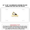 6 X 12 Full Size Aluminum License Plate for Cars and Trucks  Thumbnail
