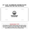 6 X 12 Full Size Aluminum License Plate for Cars and Trucks  Thumbnail