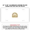 6 X 12 Full Size Aluminum License Plate for Cars and Trucks  Thumbnail