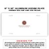 6 X 12 Full Size Aluminum License Plate for Cars and Trucks  Thumbnail