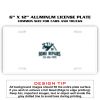 6 X 12 Full Size Aluminum License Plate for Cars and Trucks  Thumbnail