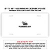 6 X 12 Full Size Aluminum License Plate for Cars and Trucks  Thumbnail