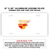 6 X 12 Full Size Aluminum License Plate for Cars and Trucks  Thumbnail