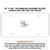 6 X 12 Full Size Aluminum License Plate for Cars and Trucks  Thumbnail