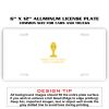 6 X 12 Full Size Aluminum License Plate for Cars and Trucks  Thumbnail